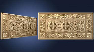 3D model Frieze with church decorations (STL)